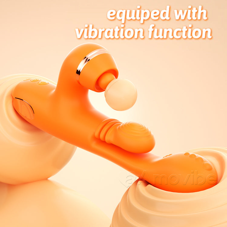 Vibratore Punto G con Massaggio a Movimento Circolare, Vibrazione e 3 Maniche per Stimolazione Clitoridea, Solletico e Leccata