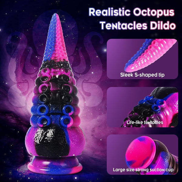 Tentacle Dildo: Massaggiatore Prostatico Realistico in Silicone da 8,7"