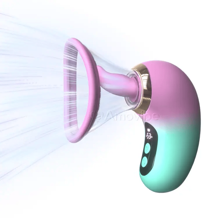 Vibratore 5-in-1 con Succhiamento, Leccamento e Controllo LCD