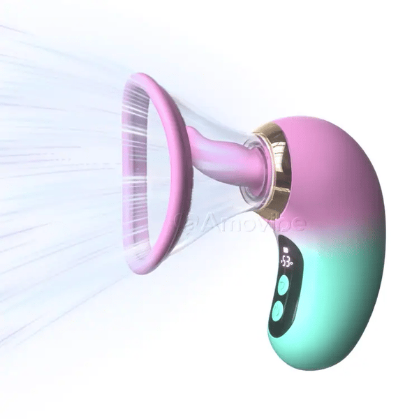 Vibratore 5-in-1 con Succhiamento, Leccamento e Controllo LCD