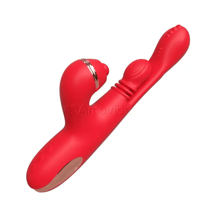 Vibratore Punto G con Massaggio a Movimento Circolare, Vibrazione e 3 Maniche per Stimolazione Clitoridea, Solletico e Leccata