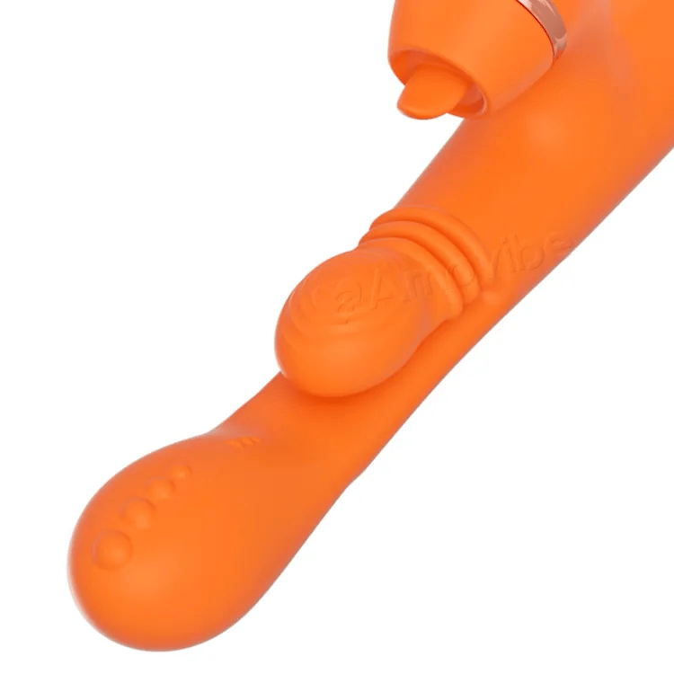 Vibratore Punto G con Massaggio a Movimento Circolare, Vibrazione e 3 Maniche per Stimolazione Clitoridea, Solletico e Leccata
