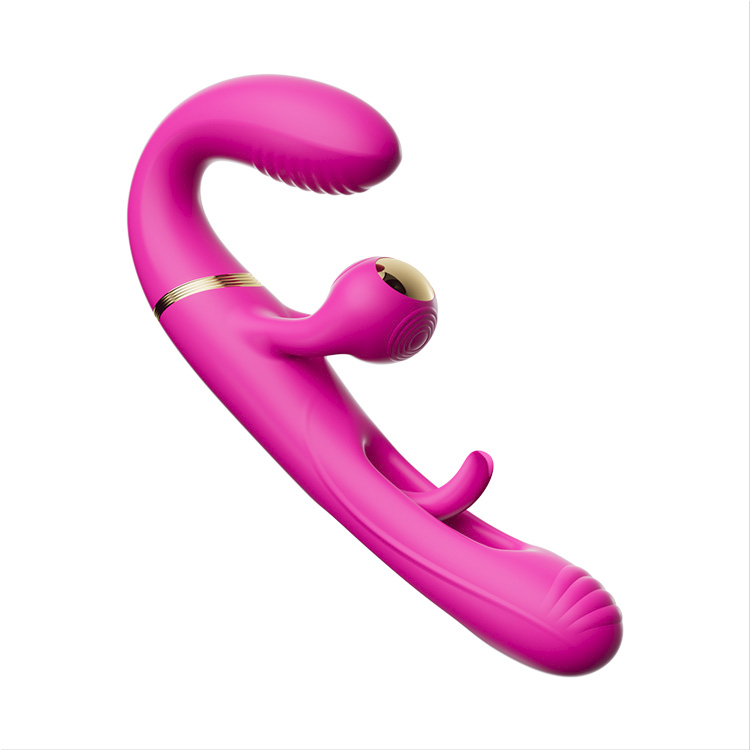 Dildo a Doppia Estremità con 4 Motori e 10 Modalità di Vibrazione e Schiaffeggiamento