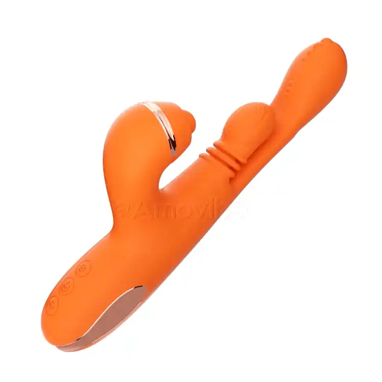 Vibratore Punto G con Massaggio a Movimento Circolare, Vibrazione e 3 Maniche per Stimolazione Clitoridea, Solletico e Leccata