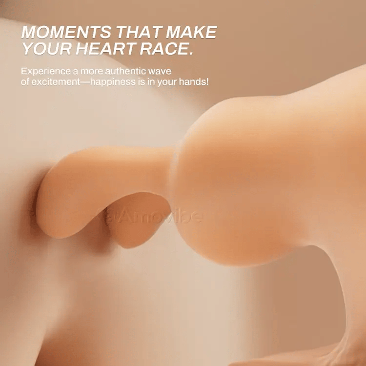 Dildo a Spinta con 10 Velocità di Spinta e Vibrazione