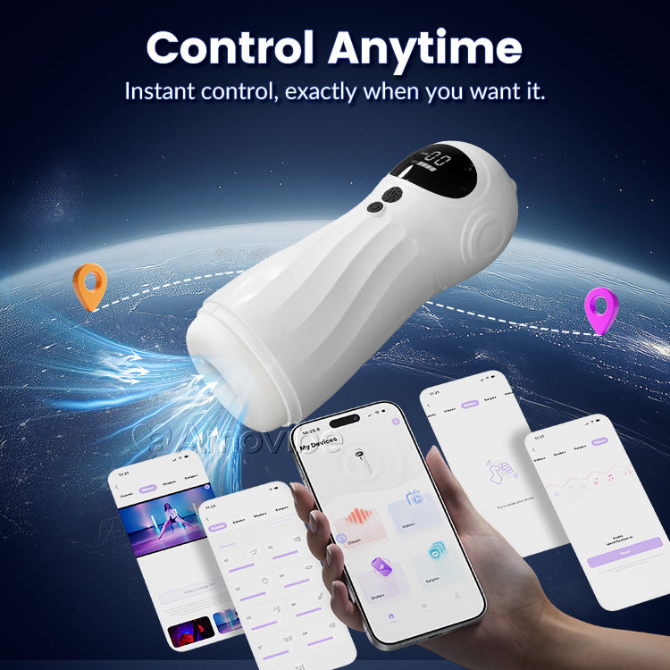 Masturbatore Maschile Automatico – Aspirazione e Vibrazione, Controllo tramite App