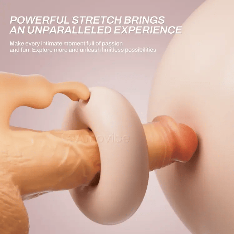 Dildo a Spinta con 10 Velocità di Spinta e Vibrazione