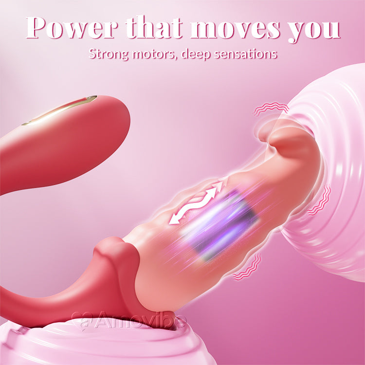 Vibratore per Punto G Controllato da App: Punto C Pulsante, Silenzioso