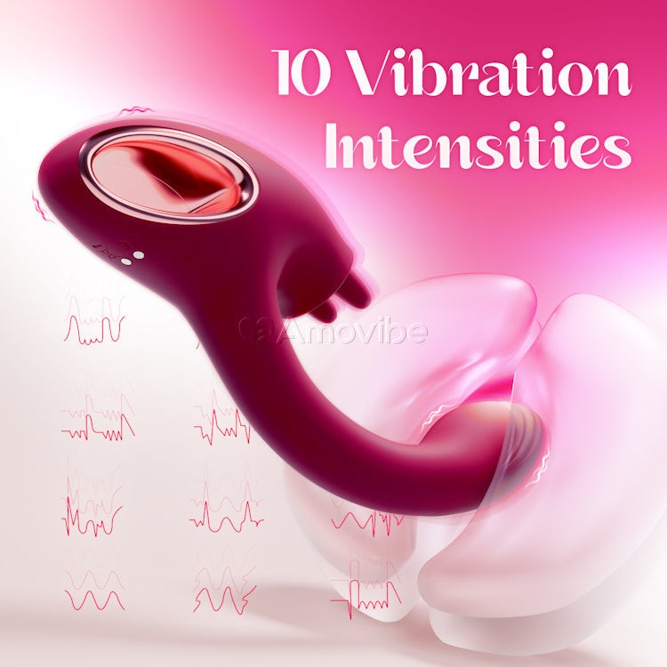 Vibratore Punto G con Funzione di Doppia Leccata