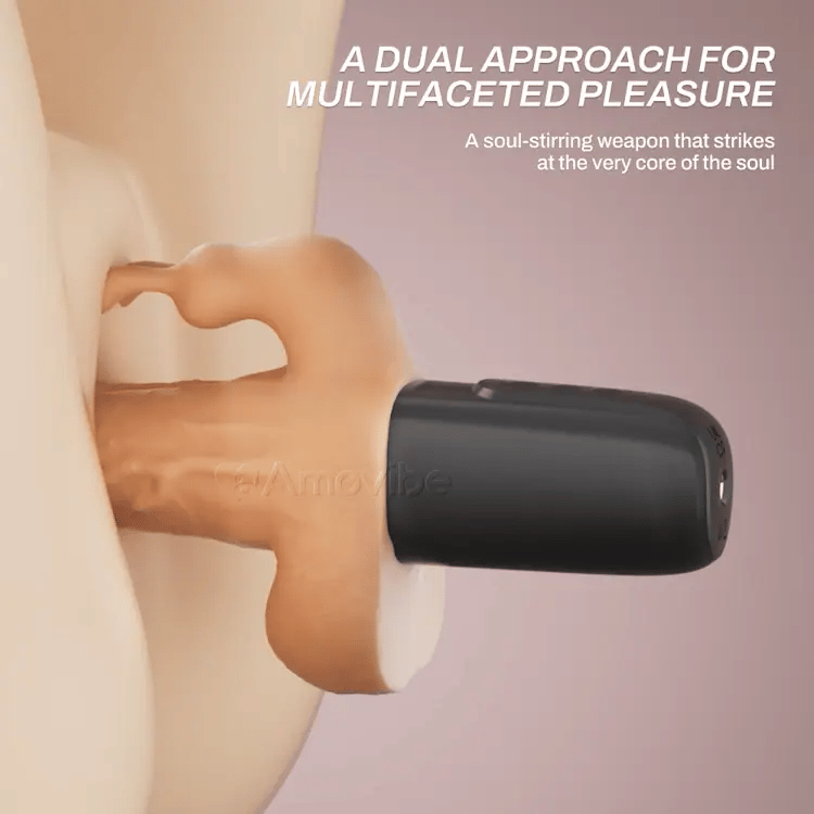 Dildo a Spinta con 10 Velocità di Spinta e Vibrazione