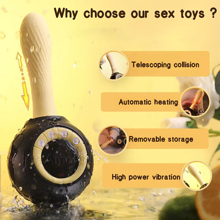 Macchina del Sesso con Funzione di Riscaldamento e Telecomando, Spingente e Vibrante