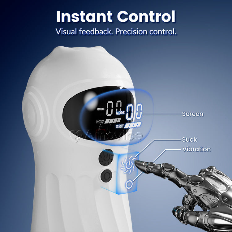 Masturbatore Maschile Automatico – Aspirazione e Vibrazione, Controllo tramite App