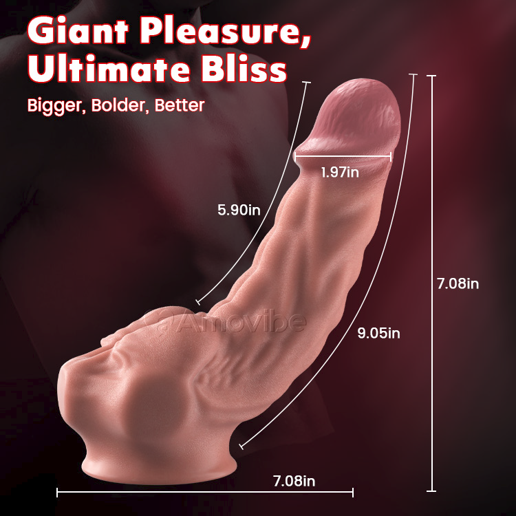 Dildo realistico flessibile da 9 pollici con ventosa