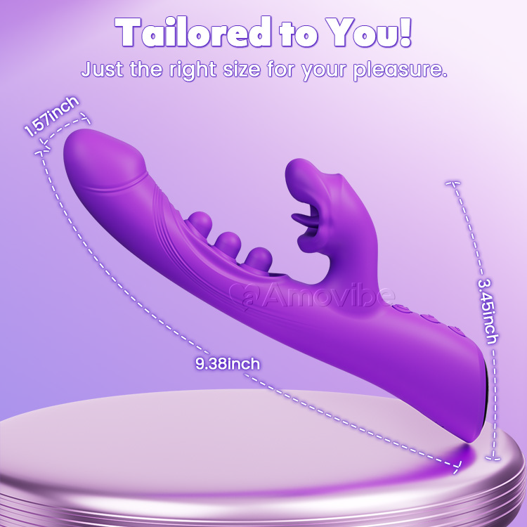 Vibratore Baci & Triplo-Tocco – Stimolazione Clitoride & Punto G