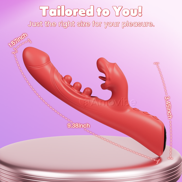 Vibratore Baci & Triplo-Tocco – Stimolazione Clitoride & Punto G