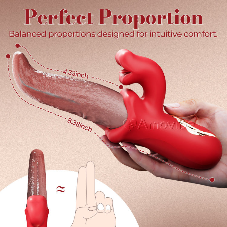 Vibratore a Lingua Oscillante – Stimolazione Solleticante e Ondeggiante