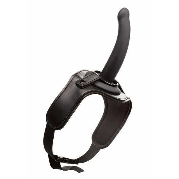 Kit imbracatura con fascia regolabile per coscia indossabile con sonda in silicone Giocattolo sessuale BDSM