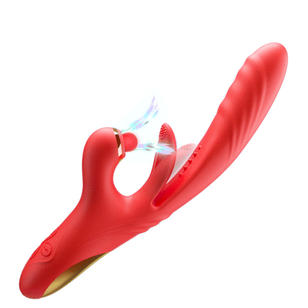 Vibratore potente 5 IN 1 con leccata, vibrazione, riscaldamento e tocco del clitoride