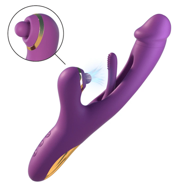 Vibratore G-Pro2 con sbattimento, vibrazione e prelievo del clitoride